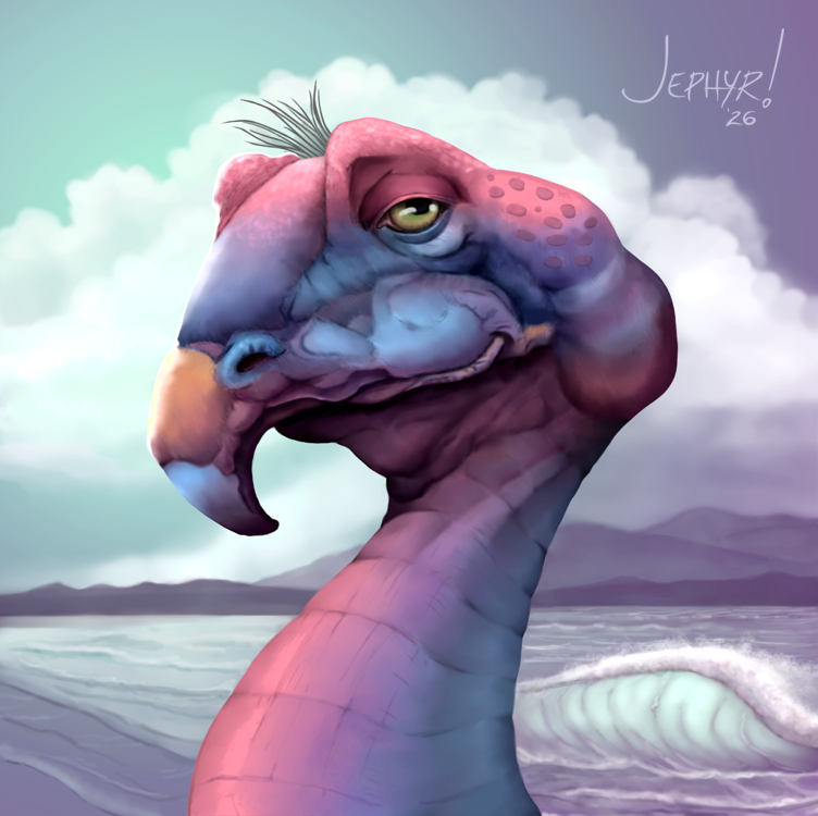 Theoplolis Rex Digital Painting - Copyright 2026 - Jephyr - All Rights Reserved - NOAI NO AI USE ALLOWED